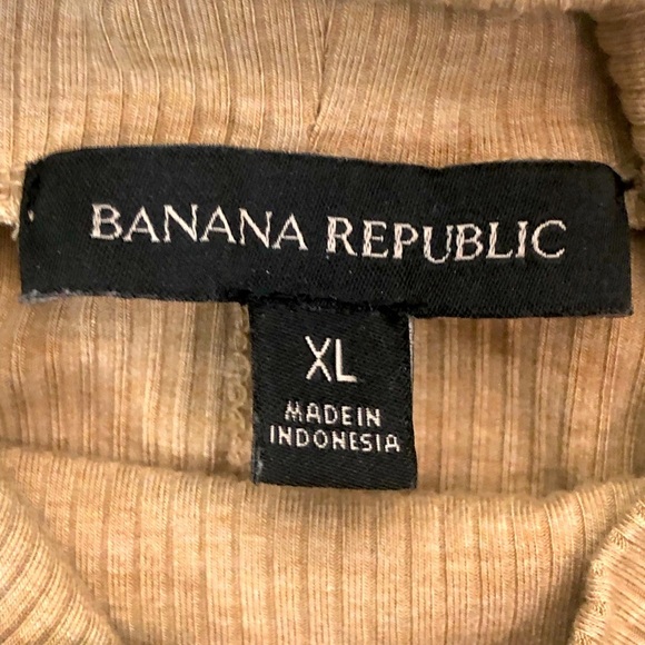 Banana Republic tan beige ribbed knit mock neck sleeveless midi dress XL - Picture 8 of 11